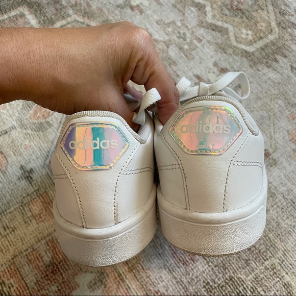 Adidas Iridescent Neo Cloudfoam Sneakers Size 8.5 - Picture 5 of 6